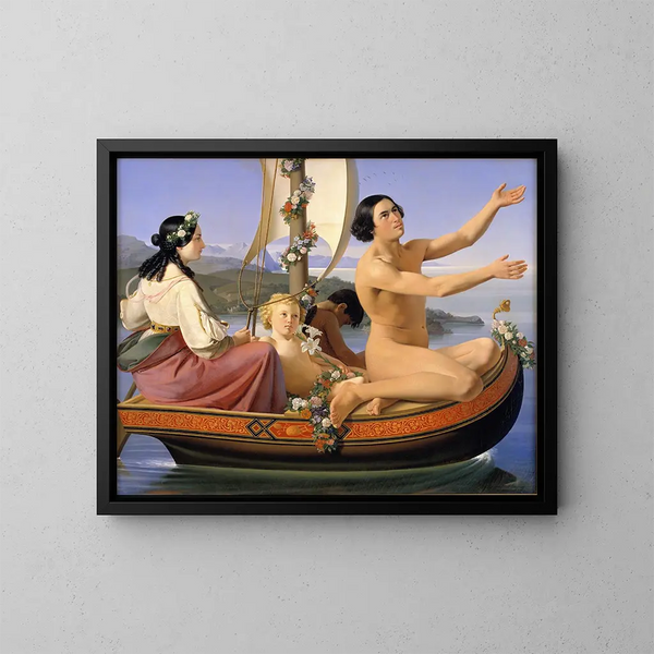 Youth from the series The Four Ages of Man - Ditlev Blunck — framed artwork on a wall