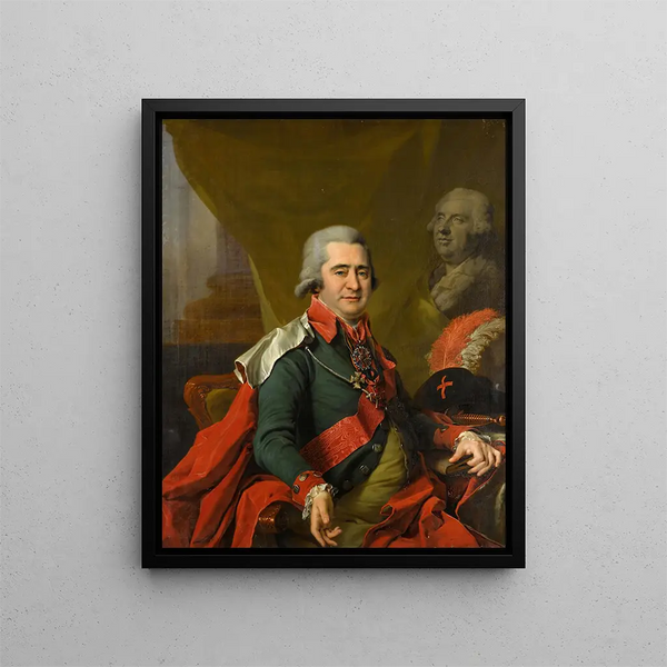 Portrait of Count Ilya Andreevich Bezborodko - Dmitry Levitsky — framed artwork on a wall