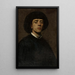Zelfportret - Dobiesław Królikowski — ingelijst kunstwerk aan de muur