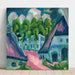 Reproductie van het schilderij van het Domaine de Staberhof III - Ernst Ludwig Kirchner