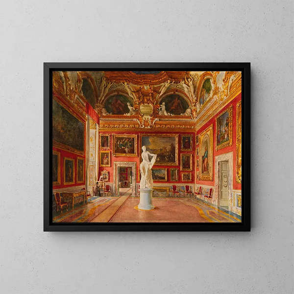 Zaal van Jupiter in het Pitti-paleis in Florence - Domenico Caligo — ingelijst kunstwerk aan de muur