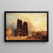 Uitzicht op de voorplein van Notre-Dame - Domenico Ferri — ingelijst kunstwerk aan de muur