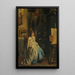 Reproduction of the painting The Model - Domenico Induno