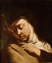 Sainte Thérèse de Vila contemplating the Cross - Domenico Maggiotto — artwork view
