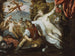 Venus en Mars met Cupido en de Drie Gratiën in een landschap - Domenico Tintoretto — weergave van het kunstwerk