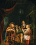 Een elegante onderneming in een interieur - Domenicus van Tol — weergave van het kunstwerk