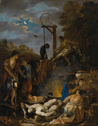 Domenicus van Wijnen - The Witches Sabbath By Moonlight.webp