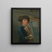 Kapitein William Locker - Dominic Serres — ingelijst kunstwerk aan de muur