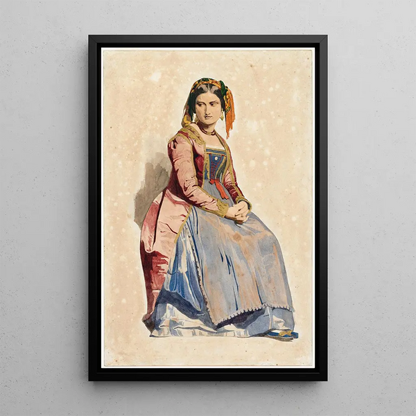 Dominique Louis Papety - Seated Italian Woman.webp