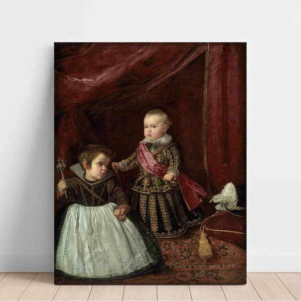 Don Baltasar Carlos avec un nain - Diego Velazquez | Reproduction Tableau Décoration murale affiche copie