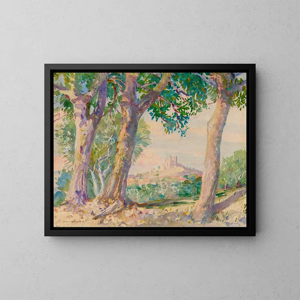 Italy Landscape Painting - Donald Shaw MacLaughlan — framed artwork on a wall