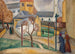 Rue de Village Soms in de Winter - Dora Bromberger — weergave van het kunstwerk