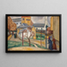 Rue de Village Soms in de Winter - Dora Bromberger — ingelijst kunstwerk aan de muur