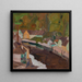 Dorf am Fluss II - Egon Schiele — ingelijst kunstwerk aan de muur