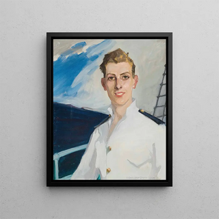 Dorothy Carleton Smyth - Portrait of Captain Robert HH Harris on board the Empire Mace.webp