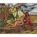 Reproductie van het schilderij Dos Desnudos en el Bosque (La Tierra Misma) - Frida Kahlo