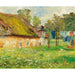Reproductie van het schilderij Droogwasgoed - Marie Egner