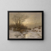 Droom in winterlandschap - Désiré Thomassin — ingelijst kunstwerk aan de muur