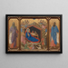De Geboorte met de profeten Jesaja en Ezechiël - Duccio di Buoninsegna — ingelijst kunstwerk aan de muur