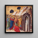 De verrijzenis van Lazarus - Duccio di Buoninsegna — ingelijst kunstwerk aan de muur