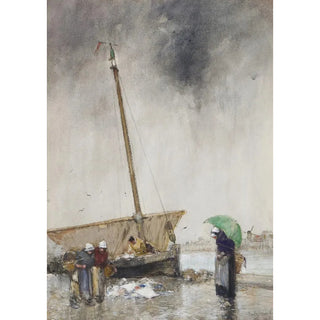 Dudley Hardy - On The Quay Etaples France.webp