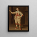 Portret van een jongen met een wandelstok - Nederlandse School — ingelijst kunstwerk aan de muur
