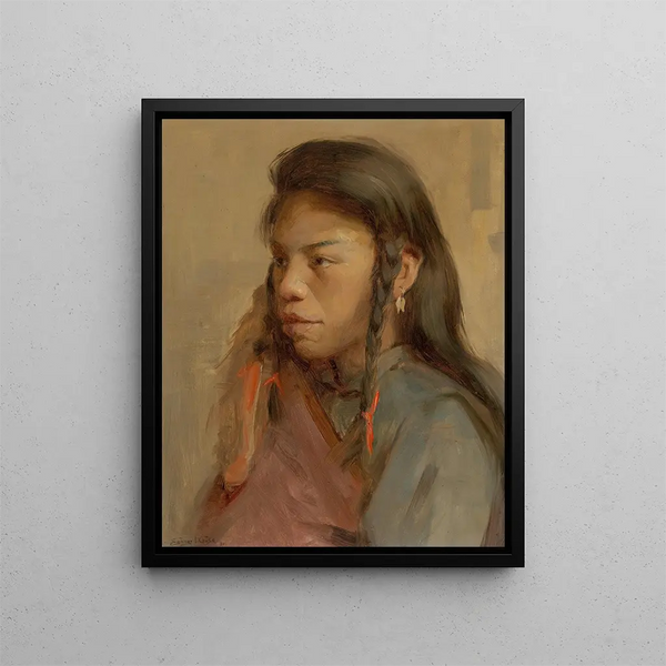 Tapestry - Eanger Irving Couse — framed artwork on a wall