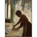 Reproductie van het schilderij Een vrouw die strijkt - Edgar Degas