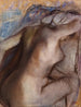 Na het bad droogt de vrouw zich af - Edgar Degas — weergave van het kunstwerk