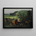 Aan de hippodroom De Koersen - Edgar Degas — ingelijst kunstwerk aan de muur