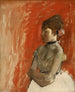 Balletdanser met gekruiste armen - Edgar Degas — weergave van het kunstwerk