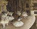 Herhaling van ballet op scène - Edgar Degas — weergave van het kunstwerk