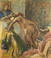 Ontbijt na het bad - Edgar Degas — weergave van het kunstwerk