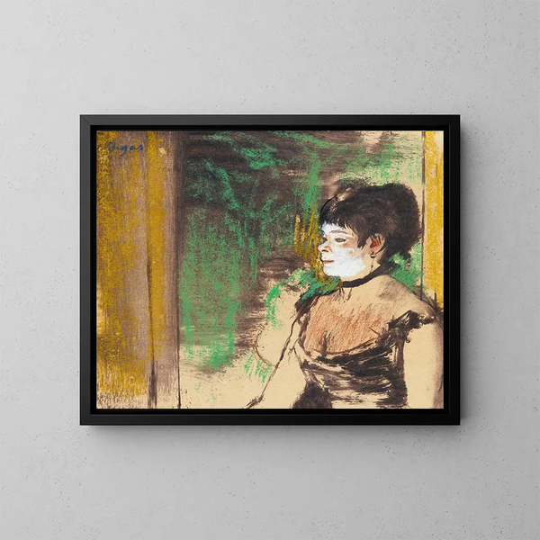 Cafézangeres - Edgar Degas — ingelijst kunstwerk aan de muur