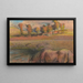 Paard aan de rand van de vijver - Edgar Degas — ingelijst kunstwerk aan de muur