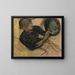 Bij de hoedenmaakster - Edgar Degas — ingelijst kunstwerk aan de muur