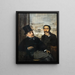 Degas en Évariste de Valernes - Edgar Degas — ingelijst kunstwerk aan de muur