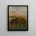 Twee paarden op de weide - Edgar Degas — ingelijst kunstwerk aan de muur