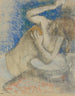 Vrouw bij haar toilette - Edgar Degas — weergave van het kunstwerk