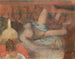 Vrouw naakt liggend - Edgar Degas — weergave van het kunstwerk