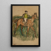Jockey te paard - Edgar Degas — ingelijst kunstwerk aan de muur