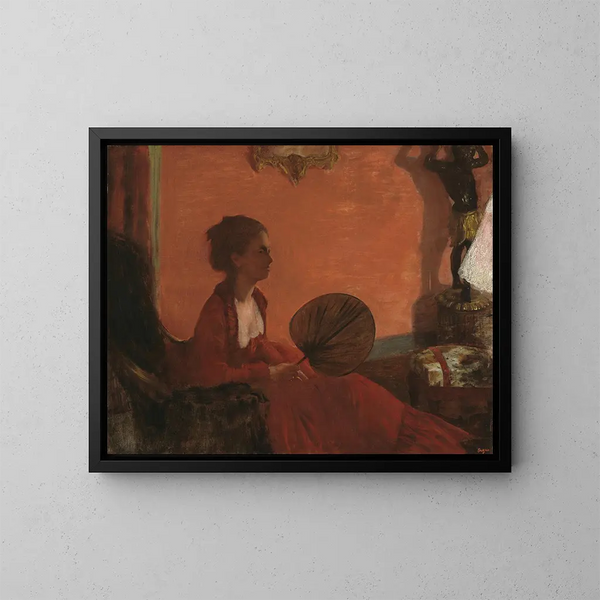 Madame Camus - Edgar Degas — ingelijst kunstwerk aan de muur