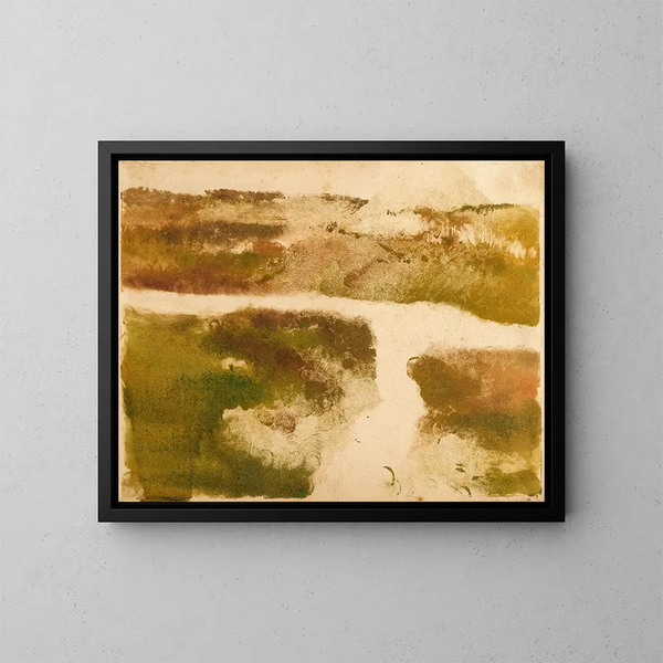 Berglandschap Schilderij - Edgar Degas — ingelijst kunstwerk aan de muur