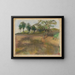 met geploegde akker omringd door bomen - Edgar Degas — ingelijst kunstwerk aan de muur