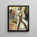 Portret naar een gemaskerd bal Portret van Madame Dietz-Monnin - Edgar Degas — ingelijst kunstwerk aan de muur
