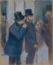 Portretten aan de Beurs (Casconflict) - Edgar Degas — weergave van het kunstwerk
