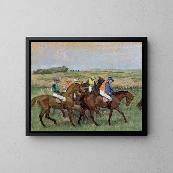Races - Edgar Degas — ingelijst kunstwerk aan de muur