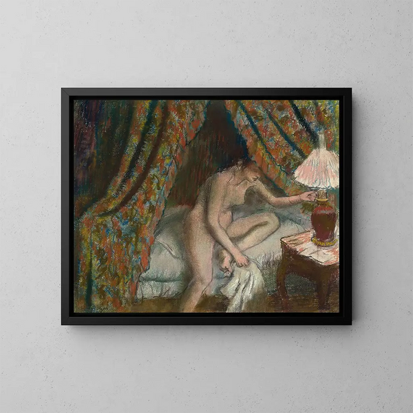 Retraite - Edgar Degas — ingelijst kunstwerk aan de muur