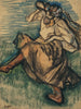 Russische danseres - Edgar Degas — weergave van het kunstwerk