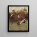 Scene van torenspits - achtervolging: De jockey gevallen - Edgar Degas — ingelijst kunstwerk aan de muur